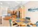 Bright kitchen with an island and breakfast nook at 41 Cypress Dr, Palm Harbor, FL 34684