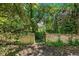 Backyard with brick wall and lush greenery at 321 S Brooksville Ave, Brooksville, FL 34601