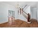 Hardwood floors, high ceilings, and a grand staircase at 321 S Brooksville Ave, Brooksville, FL 34601