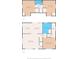 Two-story home floor plan with multiple bedrooms and bathrooms at 14335 Snow Memorial Hwy, Brooksville, FL 34601