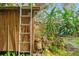Wooden shed with ladder and tools at 14335 Snow Memorial Hwy, Brooksville, FL 34601