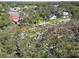 Aerial perspective of the house and neighborhood at 9142 Brooker Dr, New Port Richey, FL 34655