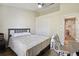 Bright bedroom with double bed and built-in closet at 9142 Brooker Dr, New Port Richey, FL 34655