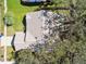 Directly above, bird's-eye view of the house and yard at 9142 Brooker Dr, New Port Richey, FL 34655