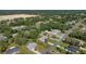 Aerial view showcasing home's location in quiet neighborhood at 12233 Pitcairn St, Brooksville, FL 34613