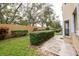 Private patio with a view of the community at 2209 Utopian E Dr # 109, Clearwater, FL 33763