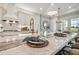 Large kitchen island with seating for four, perfect for entertaining at 6406 Summit View Dr, Brooksville, FL 34601