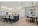 Open concept kitchen with island and breakfast bar seating at 6406 Summit View Dr, Brooksville, FL 34601