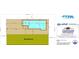 Pool design plan by Gulfstream Pools & Spas, showing dimensions at 12135 Crestridge Loop, Trinity, FL 34655