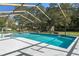 Inviting screened-in pool, perfect for relaxation at 3018 Greynolds Ave, Spring Hill, FL 34608