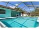 Inviting screened pool area with spacious deck at 3018 Greynolds Ave, Spring Hill, FL 34608