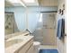 Clean bathroom with walk-in shower and updated vanity at 6424 Lost Tree Ln, Spring Hill, FL 34606