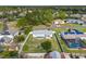 Aerial view of property with large backyard and neighborhood at 5110 Colchester Ave, Spring Hill, FL 34608