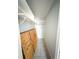 Large closet with built-in shelving and hanging rod at 4041 Las Vegas Dr, New Port Richey, FL 34653