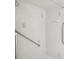 Small walk in shower with grab bars at 8833 Manos Cir # 8833, New Port Richey, FL 34655