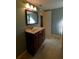 Updated bathroom with vanity and shower at 15473 Darien Way, Clearwater, FL 33764