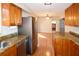 Spacious kitchen with granite countertops and stainless steel appliances at 15473 Darien Way, Clearwater, FL 33764