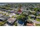 Aerial view of the property and surrounding area at 7310 Rockwood Dr, Port Richey, FL 34668