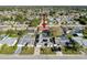 Wide aerial view of the home and its location at 7310 Rockwood Dr, Port Richey, FL 34668