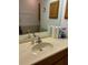 Bathroom with single sink vanity and mirror at 7486 Heather Walk Dr # 31, Weeki Wachee, FL 34613