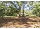 Rear view of house showcasing large backyard and trees at 13080 Old Crystal River Rd, Brooksville, FL 34601