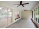 Large screened porch, great for relaxing and entertaining at 13080 Old Crystal River Rd, Brooksville, FL 34601