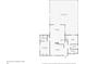 One-story floor plan with 2 bedrooms, 2 baths, living room, kitchen and screened pool at 13242 Little Farms Dr, Spring Hill, FL 34609