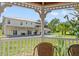 View from the gazebo showcasing the home and landscape at 14485 Switch Back Rd, Brooksville, FL 34609