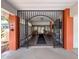 Elegant building entrance with ornate iron gate at 10534 Calico Loop, Port Richey, FL 34668