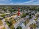 House and neighborhood view from above at 11231 Snyder Ave, Port Richey, FL 34668