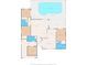 Two-story home floor plan featuring 3 bedrooms, 3 baths, Gathering room, kitchen, and pool at 6450 Trade Ct, Spring Hill, FL 34606