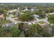 Aerial view of a residential area with lush green surroundings at 6489 Pine Meadows Dr, Spring Hill, FL 34606