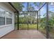 Screened porch with access to backyard at 6489 Pine Meadows Dr, Spring Hill, FL 34606