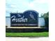 Community sign displaying 