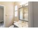 Bathroom featuring single vanity and tub/shower combo at 10441 Garda Dr, Trinity, FL 34655
