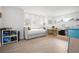 Home office featuring a daybed, desk, and built-in shelving at 203 S Spring Blvd, Tarpon Springs, FL 34689