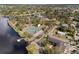 Aerial view of tennis courts and surrounding area at 203 S Spring Blvd, Tarpon Springs, FL 34689