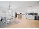 Spacious kitchen with modern appliances and an island at 203 S Spring Blvd, Tarpon Springs, FL 34689
