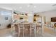 Modern kitchen with an island and ample counter space at 3527 Conifer Loop, Spring Hill, FL 34609