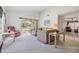 Bright living room with comfortable seating and patio access at 4222 Northampton Dr, New Port Richey, FL 34653