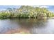 Scenic view of a tranquil canal, lush greenery, and a peaceful waterfront setting at 4222 Northampton Dr, New Port Richey, FL 34653
