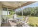 Peaceful screened porch overlooking a canal, perfect for relaxing at 4222 Northampton Dr, New Port Richey, FL 34653