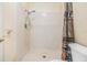 Simple bathroom with shower stall and toilet at 4222 Northampton Dr, New Port Richey, FL 34653