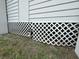 Lattice foundation detail of a house at 6176 Island Dr, Weeki Wachee, FL 34607