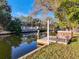 Private wooden dock perfect for relaxing by the water at 6176 Island Dr, Weeki Wachee, FL 34607