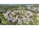 Aerial view of a community of townhouses at 7650 Red Mill Cir, New Port Richey, FL 34653