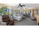 Living room with water views, sectional sofa, and comfortable seating at 4620 Bay Blvd # 1148, Port Richey, FL 34668