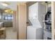 Stackable washer and dryer in a convenient laundry closet at 4620 Bay Blvd # 1148, Port Richey, FL 34668