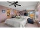 Main bedroom with king-size bed and water views at 4620 Bay Blvd # 1148, Port Richey, FL 34668