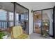 Relaxing balcony boasting water views and bedroom access at 8141 Aquila St # 347, Port Richey, FL 34668